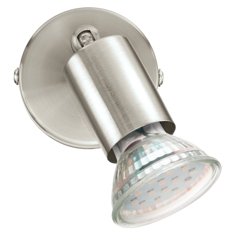 Метален спот, satin nickel, eglo, buzz-led, led 1x3w, 3000k, 1x200lm, 92595