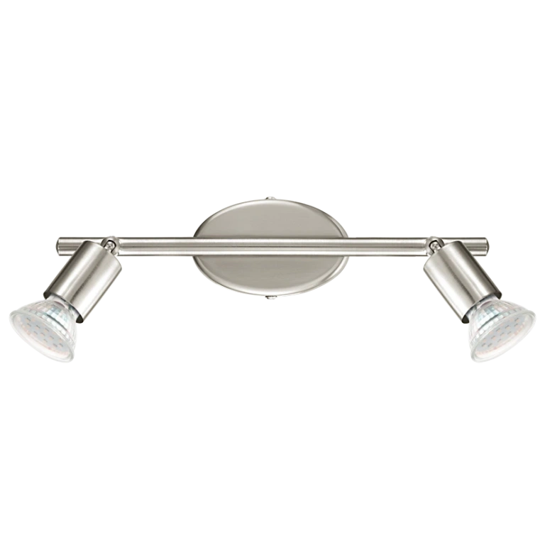 Метален спот, satin nickel, eglo, buzz-led, led 2x3w, 3000k, 2x200lm, 92596