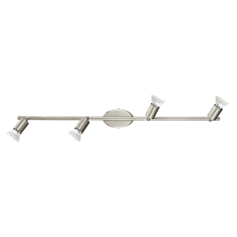 Метален спот, satin nickel, eglo, buzz-led, led 4x3w, 3000k, 4x200lm, 92598