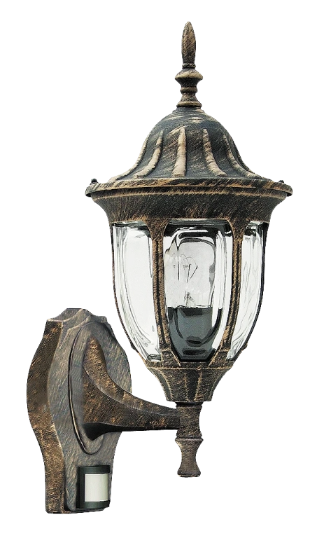 Метален градински аплик, antique gold, rabalux, milano, 1x60w, 8370