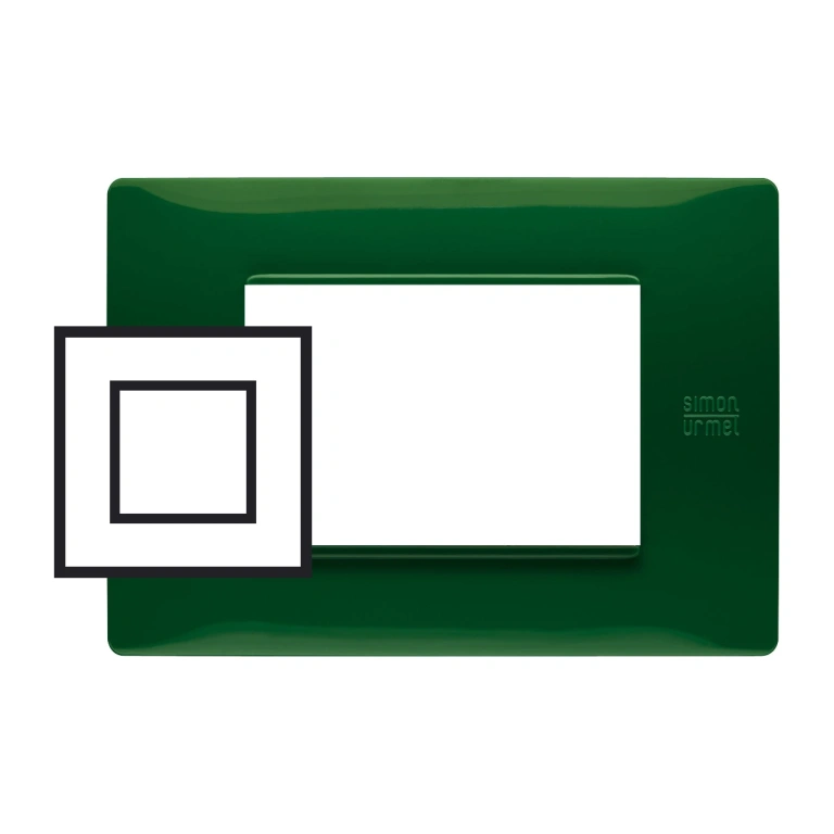 pvc двумодулна рамка, green, simon urmet, flexa, 11802.vr