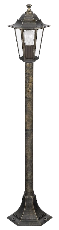 Метален градински стълб, antique gold, rabalux, velence, 1x60w, 8240