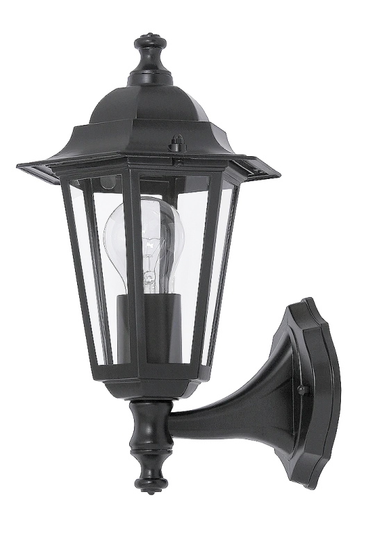 метален градински аплик, black, rabalux, valence, 1x60w, 8204