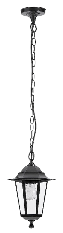 Метален градински пендел, black, rabalux, velence, 1x60w, 8208