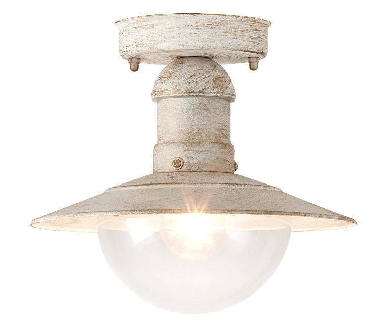 метален градински плафон, antique white, rabalux, oslo, 1x60w, 8739