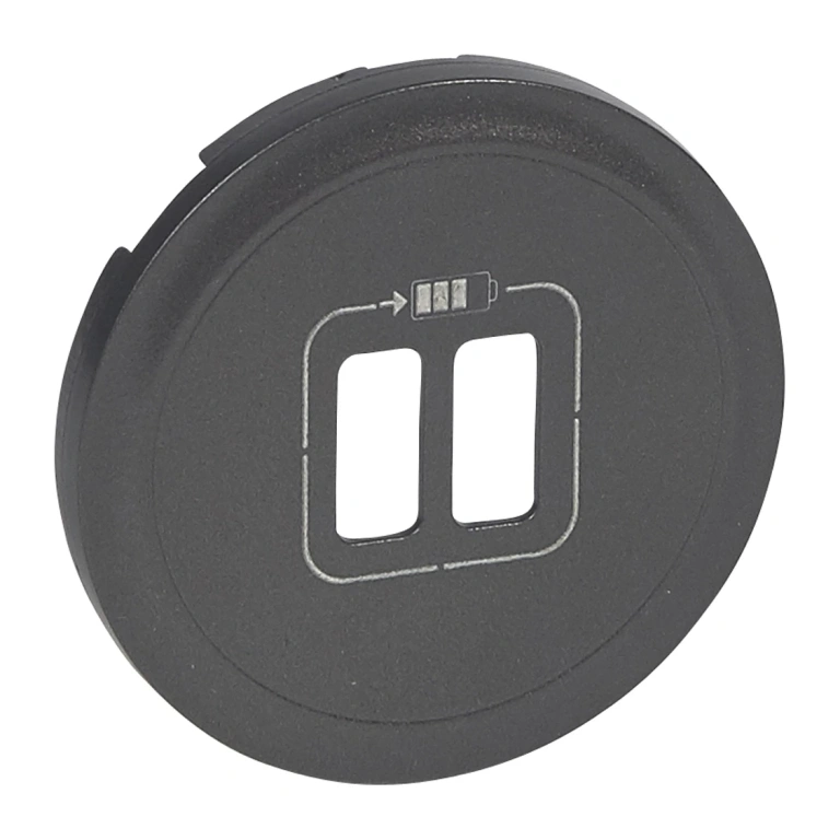 Лицев панел за двоен usb контакт, графит, legrand, celiane, 67956