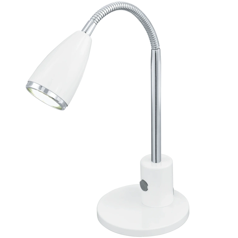 Метална работна лампа, white, eglo, fox, led 1x3w, 3000k, 1x200lm, 92872