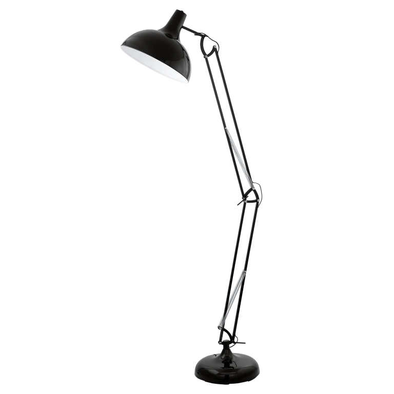 Метален лампион, black, eglo, borgillio, 1x60w, 94698