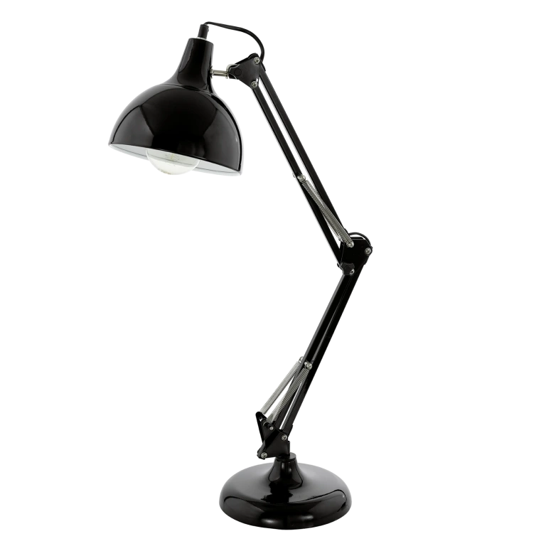 метална работна лампа, black, eglo, borgillio, 1x60w, 94697