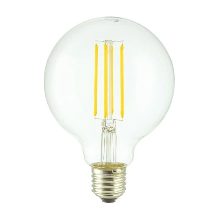 Led лампа 4w, e27, топла светлина, 2700k, 470lm, 300°, filament g95, L020207326 