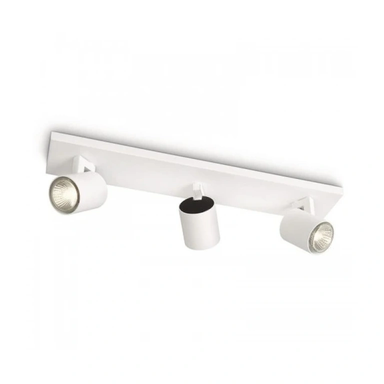 Метален спот, white, philips, runner, 3x50w, 53093/31/12