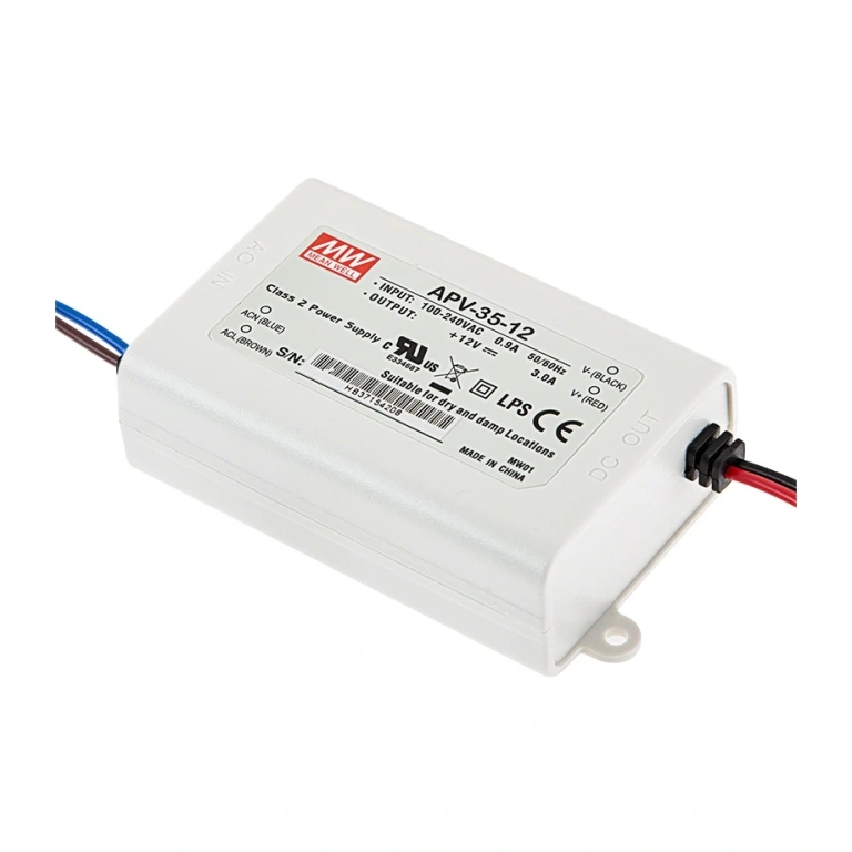 Лед захранване, meanwell, 12v, 35w, ip30, apv-35-12