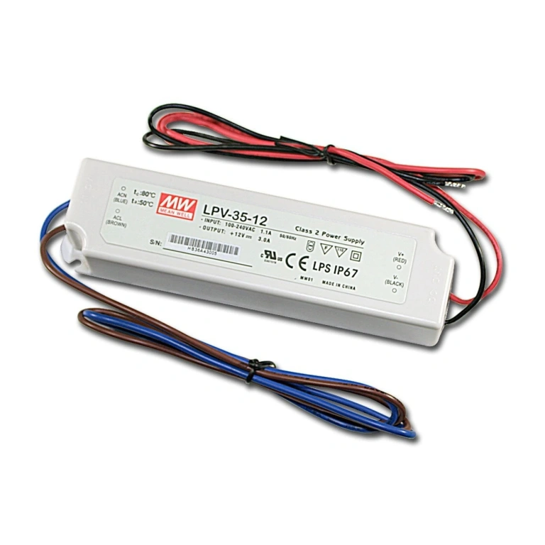 Лед захранване, meanwell, 12v, 35w, ip67, lpv-35-12