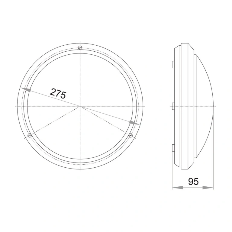 Плафон орион 102, пластмаса,ip54, 60w, бял, atra, 3102