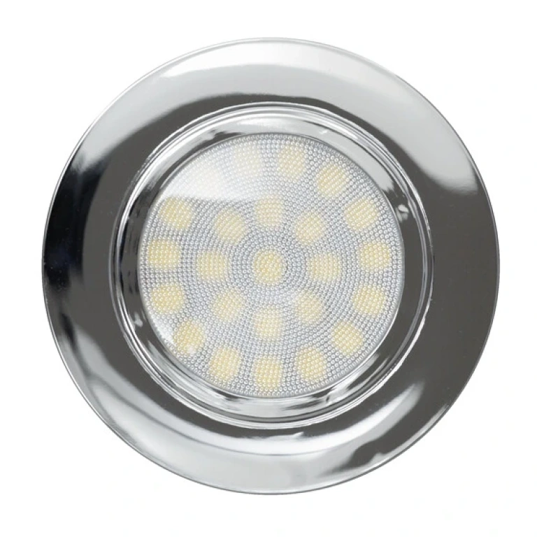 led мебелна луна за вграждане, хром, ultralux, 4w, бяла светлина, 4200k, 330lm, lml220442ch