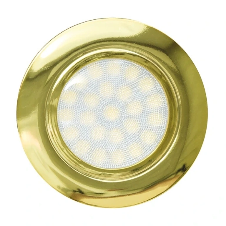 led мебелна луна за вграждане, злато, ultralux, 4w, бяла светлина, 4200k, 330lm, lml220442g