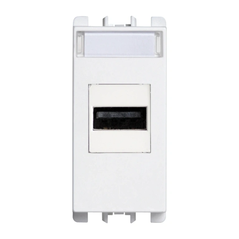 Usb контакт, конектор за данни, 1 модул, бял, simon urmet, nea, 10451.b