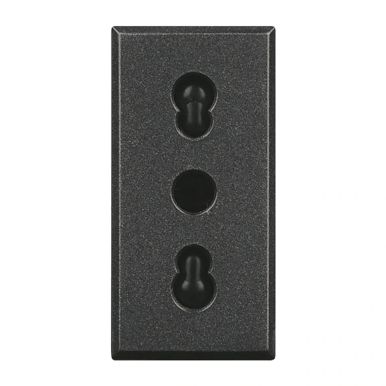 Контакт италиански стандарт, 10/16a, anthracite, bticino, axolute, hs4180