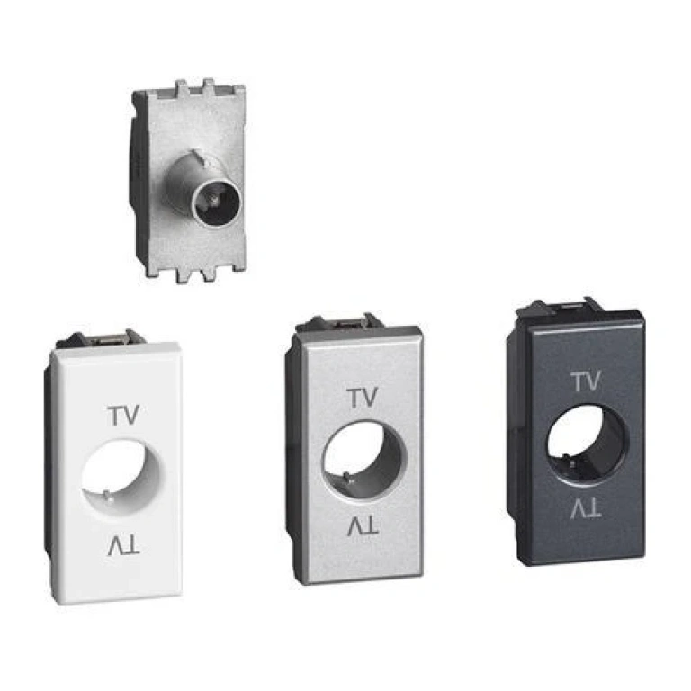 Телевизионна розетка, anthracite, bticino, axolute, h4202d