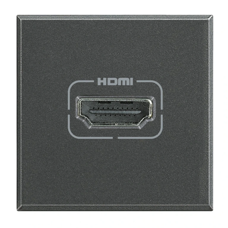 hdmi розетка, anthracite, bticino, axolute, hs4284