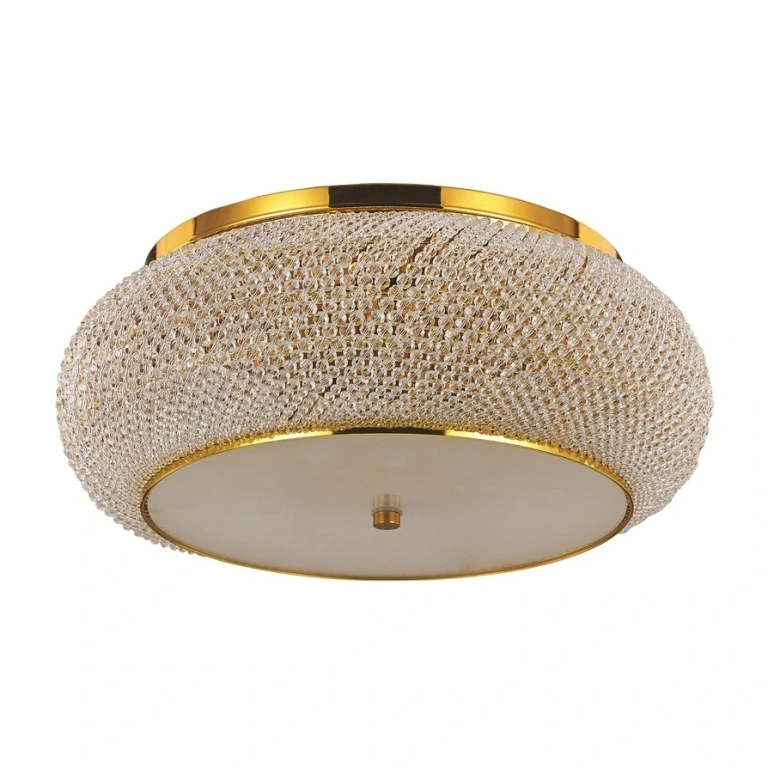 Кристален плафон, oro, ideal lux, pasha pl10, 10x40w, 100791