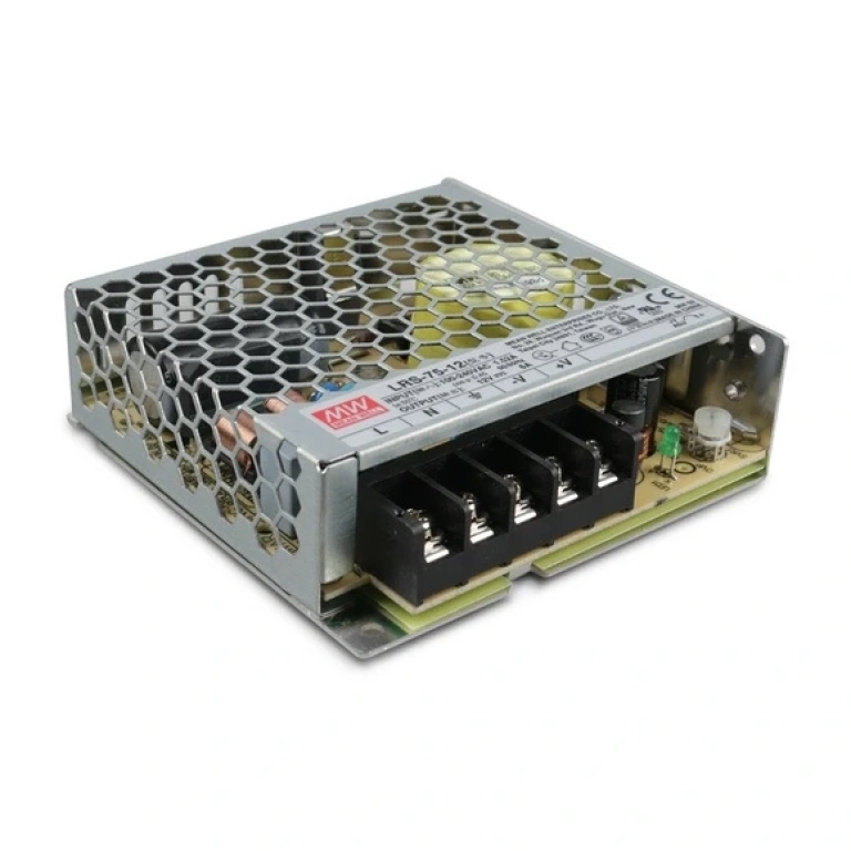 Лед захранване, meanwell, 12v, 75w, ip30, lrs-75-12