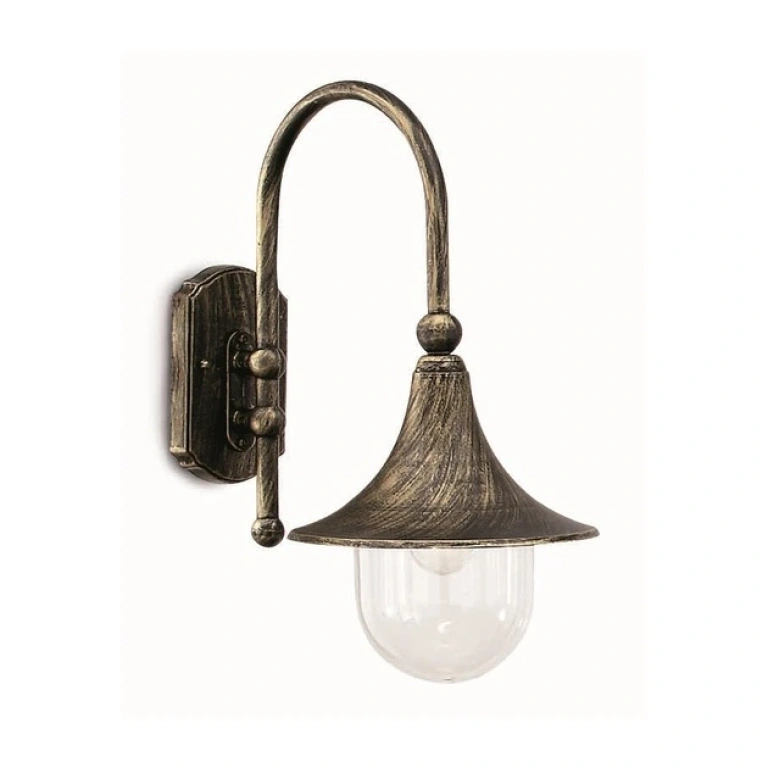 Метално градинско тяло, nero-oro, ideal lux, cima ap1, 1x60w, 024134