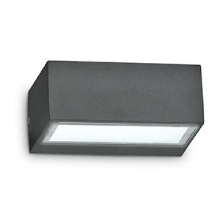 метално градинско тяло, antracite, ideal lux, twin ap1, 1x28w, 115368