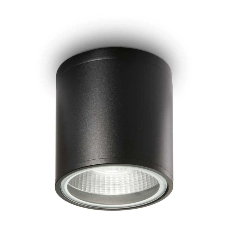 метално градинско тяло, nero, ideal lux, gun pl1, 1x28w, 122687