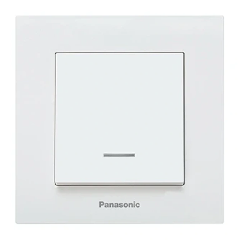 единичен ключ сх.1 с индикаторна лампа, бял, viko, karre Panasonic, wktc00022wh 