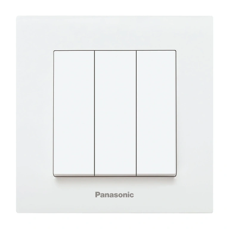 Троен ключ, бял, viko, karre Panasonic, wktc00152wh