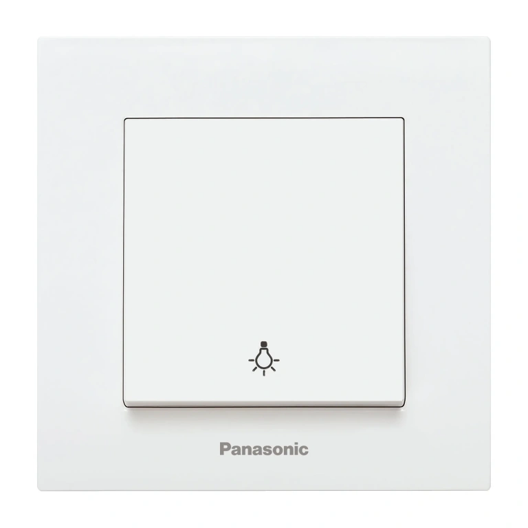 ключ бутон стълбищен, бял, viko, karre Panasonic, wktc00162wh