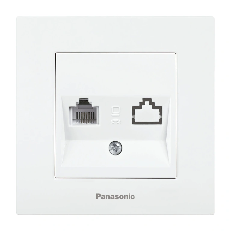 телефонна розетка rj11 cat.3, бяла, viko, karre Panasonic, wktc04022wh