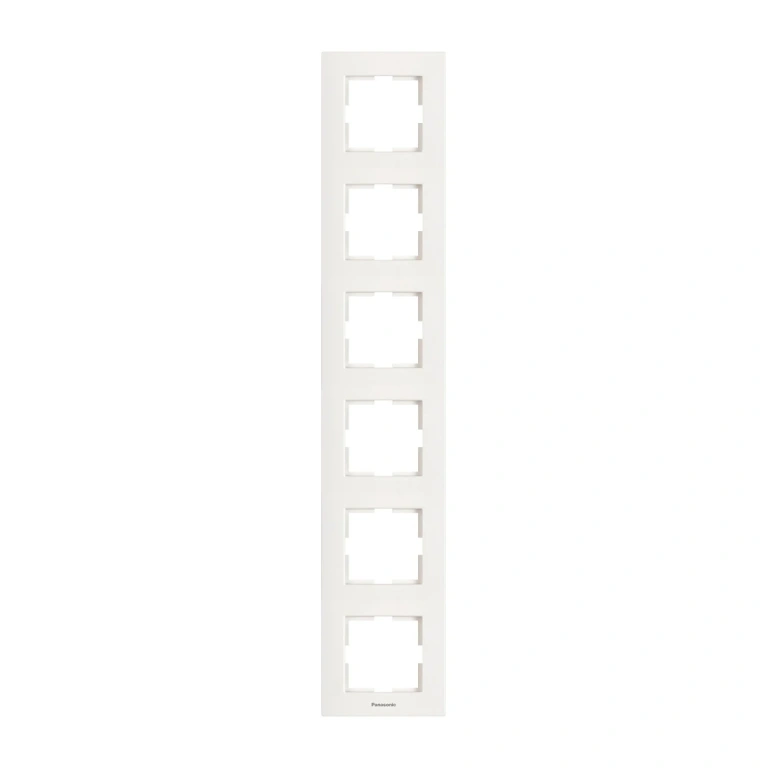 шесторна рамка вертикална, бяла, viko, karre Panasonic, wktf08162wh
