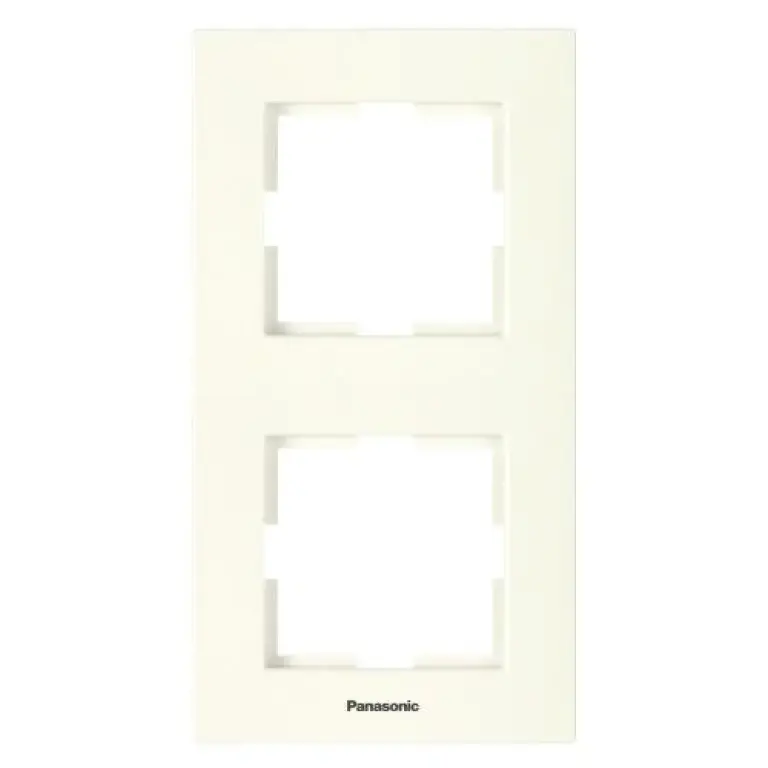 двойна рамка вертикална, крем, viko, karre Panasonic, wktf08122bg