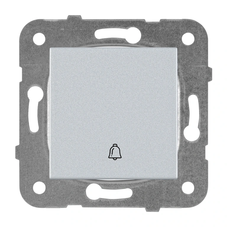 ключ бутон звънец, сив, viko, karre Panasonic, wktt00192sl