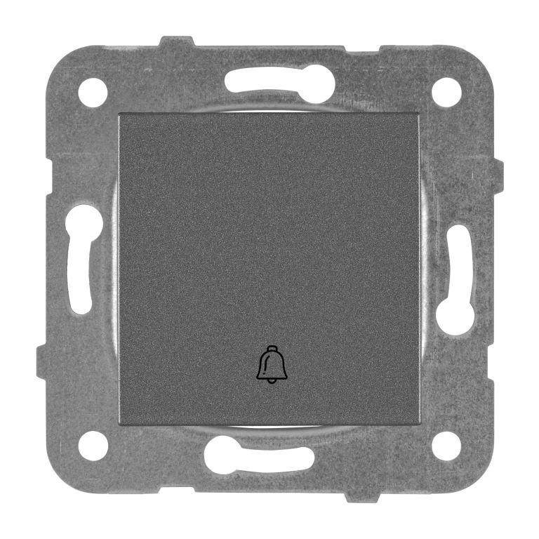 Ключ бутон звънец, тъмно сив, viko, karre Panasonic, wktt00192dg