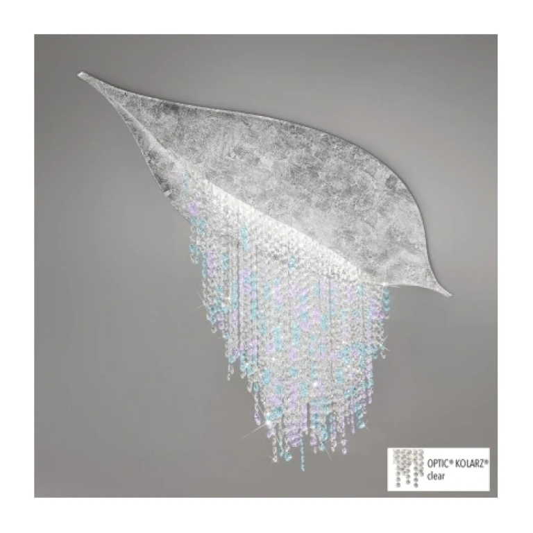 Кристален плафон, clear, silver plated, fonte de luce, kolarz, led 3x13w, 3000k, 4350lm, 5315.10350.940