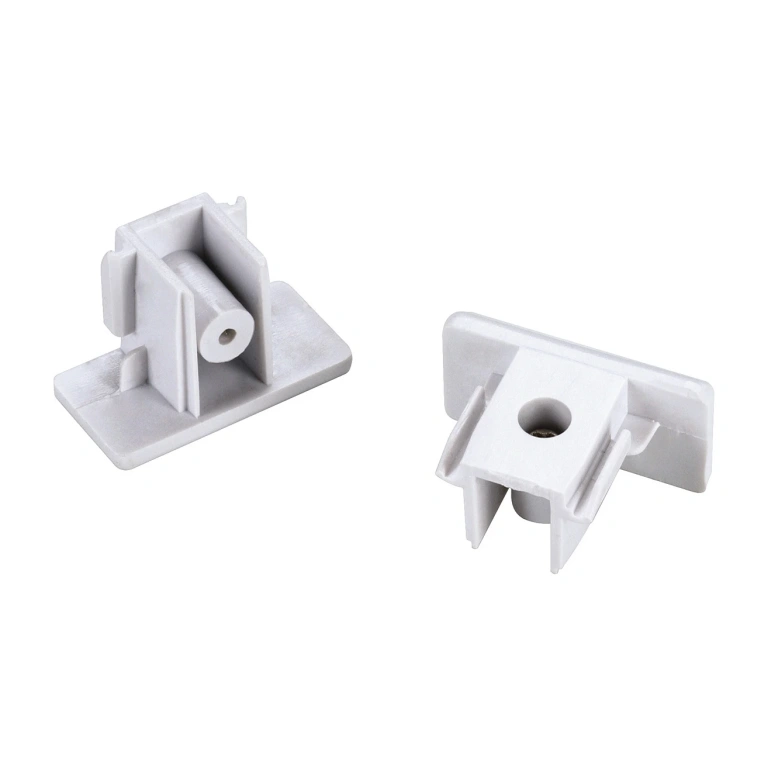 pvc крайни тапи-2 бр. за 1-phase track, white, slv, tracks, 143131