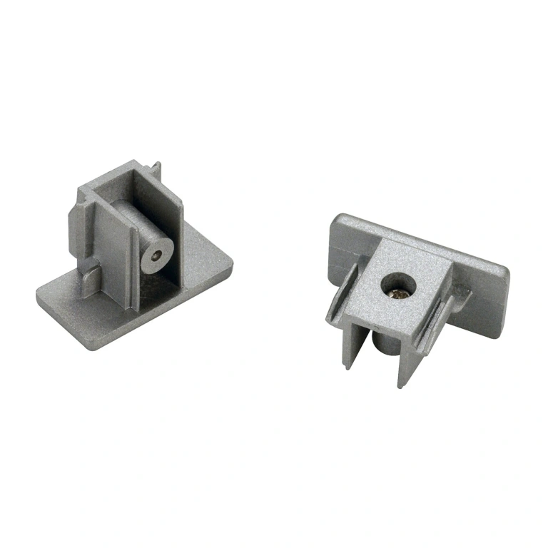 pvc крайни тапи-2 бр. за 1-phase track, grey, slv, tracks, 143132