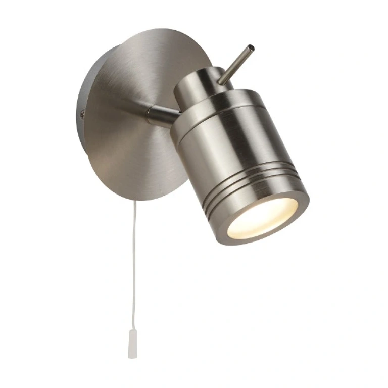 Метален аплик, chrome/satin silver, searchlight, samson, 1x4w, 3000k, 350lm, 6601ss