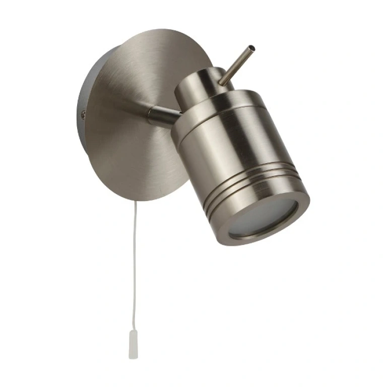 Метален аплик, chrome/satin silver, searchlight, samson, 1x4w, 3000k, 350lm, 6601ss
