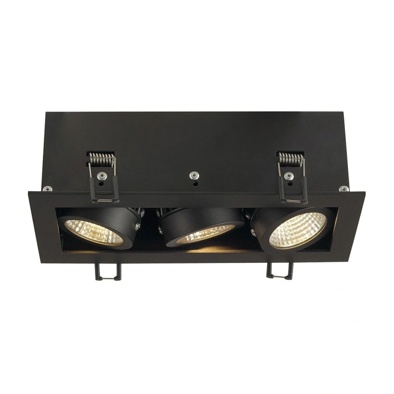 тройна метална луна, matt black, slv, kadux 3 set, led 3x6.2w, 3000k, 1750lm, 115720