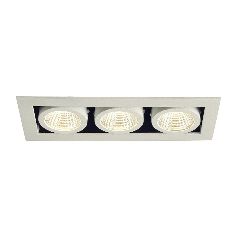 Тройна метална луна, matt white, slv, kadux 3 set, led 3x6.2w, 3000k, 1830lm, 115721