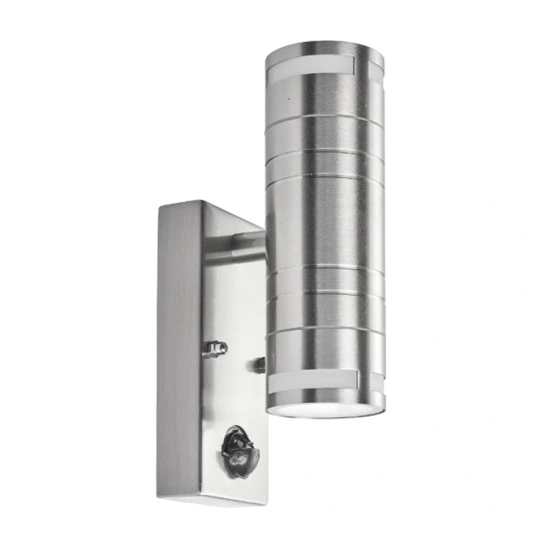Метален градински аплик, stainless steel, searchlight, led outdoor, led 2x3w, 3000k, 270lm, 1318-2-led