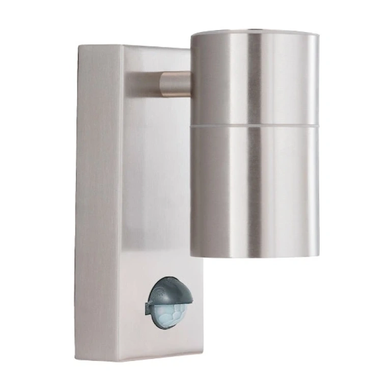 Метален градински аплик, satin silver, searchlight, led outdoor, 1x3w, 3000k, 270lm, 7008-1ss-led