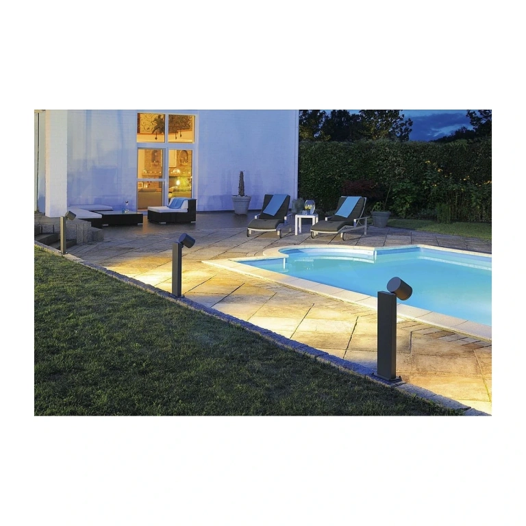 Метално градинско тяло, anthracite, slv, enola_c out pole, led 1x9w, 3000k, 800lm, 228545
