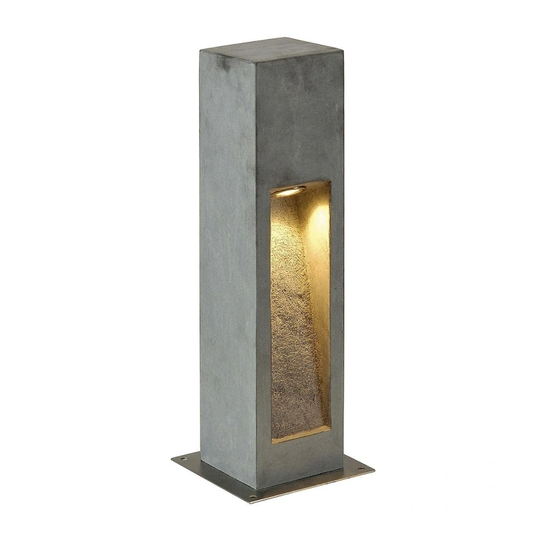  градинско тяло от бетон, stone-grey, slv, arrock stone 50, led1x6w, 3000k, 330lm, 231370