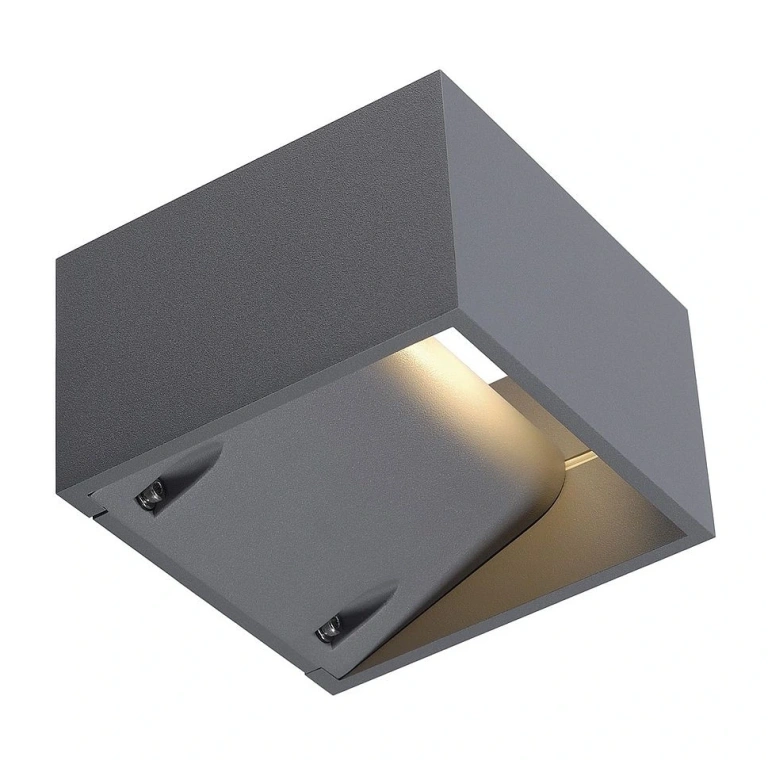 Метално градинско тяло, silver-grey, slv, logs wall, led 1x7.5w, 3000k, 550lm, 232104
