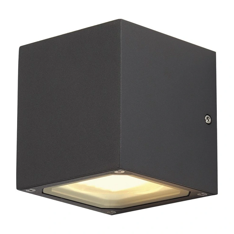 метално градинско тяло, anthracite, slv, sitra cube, 2x9w, 232535